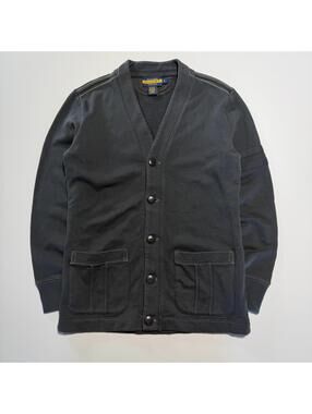 rugby ralph lauren cotton buttonup cardigan mens small
